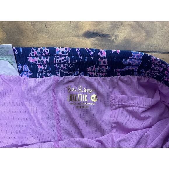 Lilly Pulitzer Ocean Trail Short Oyster Bay Navy On the Catwalk XS - Picture 3 of 10